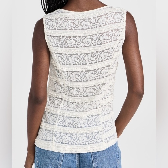 Lioness Lace Olsen Vest off white Womens size xl new w tags - Picture 9 of 9